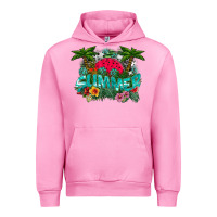 Fuchsia Pink Summer Urban Hoodie - CowhideDigitalArt