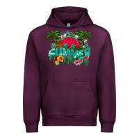 Mauve Wine Summer Urban Hoodie - CowhideDigitalArt
