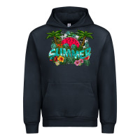 Navy Summer Urban Hoodie - CowhideDigitalArt