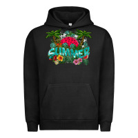 Pigment Black Summer Urban Hoodie - CowhideDigitalArt