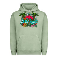Pigment Oil Green Summer Urban Hoodie - CowhideDigitalArt