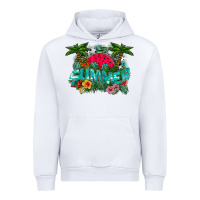 White Summer Urban Hoodie - CowhideDigitalArt