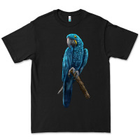 Black Hyacinth Macaw Premium Tee - LillyAllenDesigns