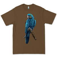 Cacao Hyacinth Macaw Premium Tee - LillyAllenDesigns
