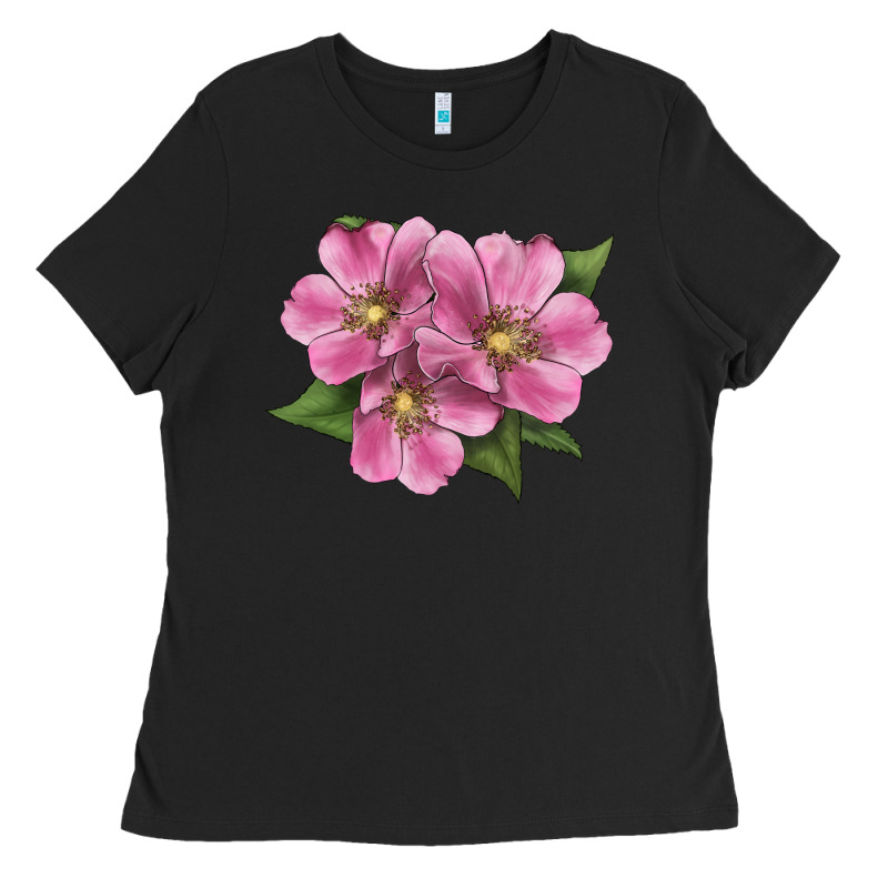 Wild Prairie Rose Illustrations Ladies Tee by LillyAllenDesigns | Teevron