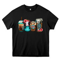 Black Baby calf coffee cups Heavy Core Tee - Jasminsmagicworld
