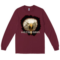 Burgundy Eagle Fang Karate Long Sleeve Tee - Bettercallsaul