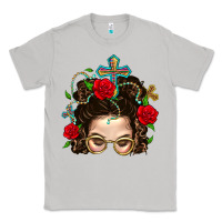 Moon Dust Messy Bun Mom Faith And Rose Classic Tee - BundleAndBundleShop