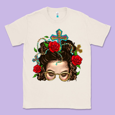 Messy Bun Mom Faith And Rose Classic Tee Designed By Bundleandbundleshop