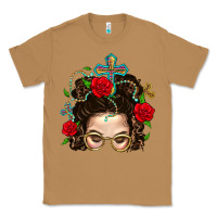 Toasted Coconut Messy Bun Mom Faith And Rose Classic Tee - BundleAndBundleShop
