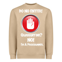Mushroom I'm Not In Quarantine I'm A Programmer Heavyweight Sweatshirt - Bettercallsaul