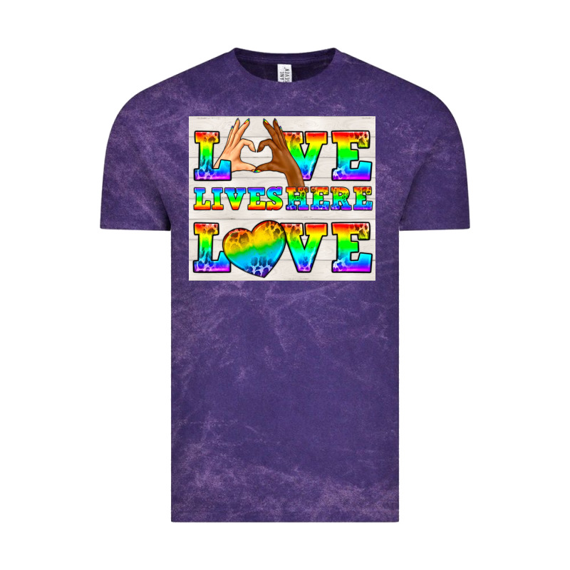 Western Lgbtq+ Love Lives Here Tumbler Vintage Tee by BundleAndBundleShop | Teevron
