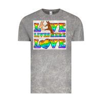 Cloud Rock Western LGBTQ+ Love Lives Here Tumbler Vintage Tee - BundleAndBundleShop