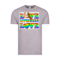 Vintage Zinc Western LGBTQ+ Love Lives Here Tumbler Vintage Tee - BundleAndBundleShop