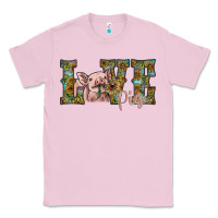 Bubblegum Pink love pig Classic Tee - SublimationCraftShop