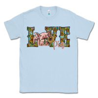Dusty Blue love pig Classic Tee - SublimationCraftShop