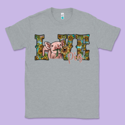 Love Pig Classic Tee Designed By Sublimationcraftshop