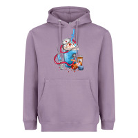 Lavender Nurse frappe coffee Heavyweight Hoodie - FaDigitalArtStudio