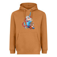 Meerkat Nurse frappe coffee Heavyweight Hoodie - FaDigitalArtStudio