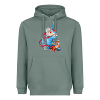 Sage Nurse frappe coffee Heavyweight Hoodie - FaDigitalArtStudio