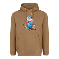 Toasted Coconut Nurse frappe coffee Heavyweight Hoodie - FaDigitalArtStudio