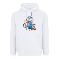 White Nurse frappe coffee Heavyweight Hoodie - FaDigitalArtStudio