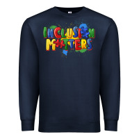 Navy Inclusion matters Premium Sweatshirt - FaDigitalArtStudio
