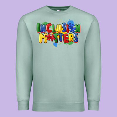 Inclusion Matters Premium Sweatshirt Designed By Fadigitalartstudio