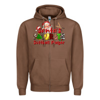 Chestnut santas favorite softball player Zipper Hoodie - CowGirlArtShop