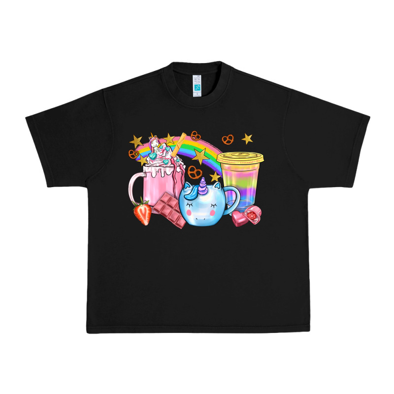 Unicorn Coffee Cup With Star Bbs Urban Heavy Tee by BundleAndBundleShop | Teevron