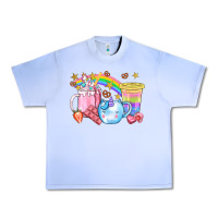 Grape Ice Unicorn Coffee Cup With Star Bbs Urban Heavy Tee - BundleAndBundleShop