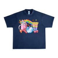 Navy Unicorn Coffee Cup With Star Bbs Urban Heavy Tee - BundleAndBundleShop