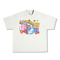 Pistachio Unicorn Coffee Cup With Star Bbs Urban Heavy Tee - BundleAndBundleShop