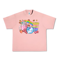 Salmon Unicorn Coffee Cup With Star Bbs Urban Heavy Tee - BundleAndBundleShop