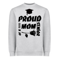 Heather Grey Proud Mom Of A 2020 Senior Heavyweight Sweatshirt - Bettercallsaul