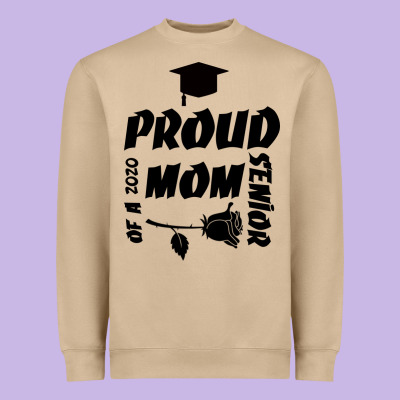 Proud Mom Of A 2020 Senior Heavyweight Sweatshirt Designed By Bettercallsaul