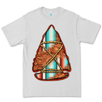 Dove Grey turquoise serape tooled leather arrowhead Premium Tee - Jasminsmagicworld
