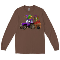 Chestnut mardi gras mask crawfish farm tractor Long Sleeve Tee - RanaPortraitStore