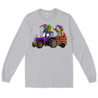 Moon Dust mardi gras mask crawfish farm tractor Long Sleeve Tee - RanaPortraitStore