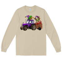 Mushroom mardi gras mask crawfish farm tractor Long Sleeve Tee - RanaPortraitStore