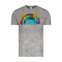 Cloud Rock Western LGBTQ+ Love Rainbow Vintage Tee - BundleAndBundleShop