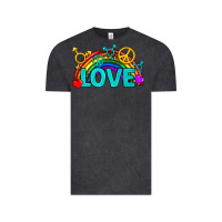 Vintage Black Western LGBTQ+ Love Rainbow Vintage Tee - BundleAndBundleShop