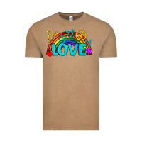 Vintage Coffee Western LGBTQ+ Love Rainbow Vintage Tee - BundleAndBundleShop