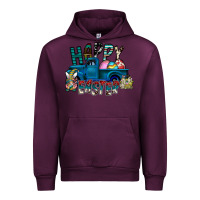 Mauve Wine Happy Easter  truck Urban Hoodie - CowhideDigitalArt
