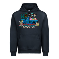 Navy Happy Easter  truck Urban Hoodie - CowhideDigitalArt