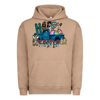 Pigment Burro Happy Easter  truck Urban Hoodie - CowhideDigitalArt