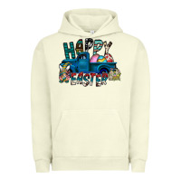 Pigment Pistachio Happy Easter  truck Urban Hoodie - CowhideDigitalArt