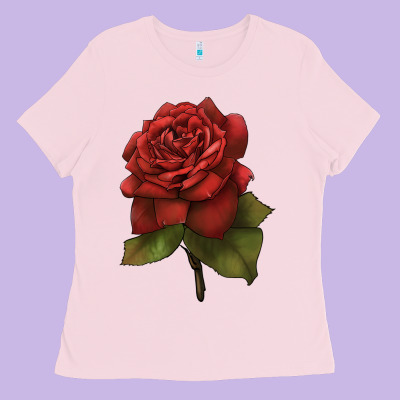 Oklahoma Rose Illustrations Ladies Tee Designed By Lillyallendesigns