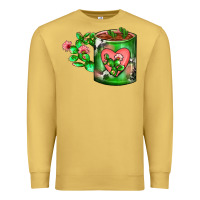 Antique Gold Cactus Coffee cup Premium Sweatshirt - FaDigitalArtStudio