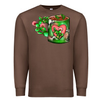Chestnut Cactus Coffee cup Premium Sweatshirt - FaDigitalArtStudio